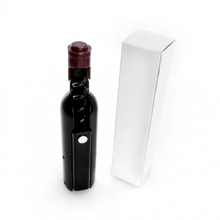 Saca-rolhas em forma de garrafa de vinho e parte traseira magnética Detalhe original, útil e decorativo para eventos