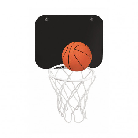 Bola e cesta de basquete