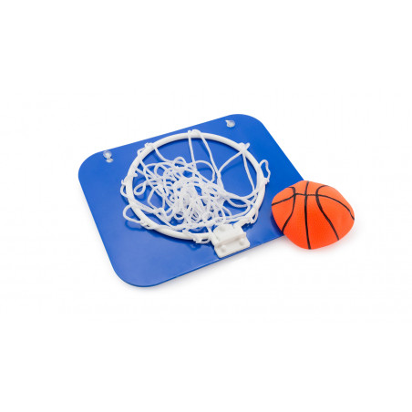 Bola e cesta de basquete