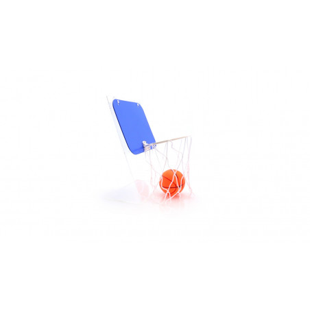 Bola e cesta de basquete