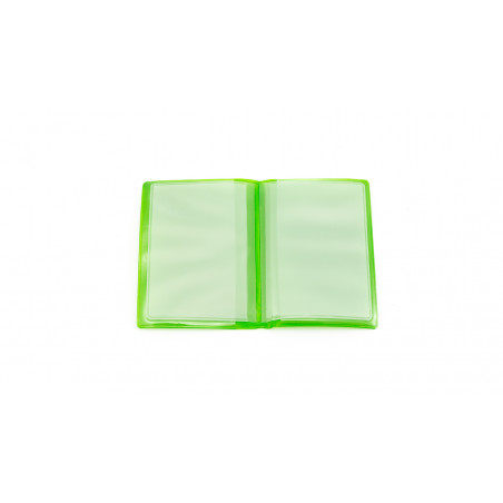 Porta-cartões de PVC em cores sortidas com 6 compartimentos