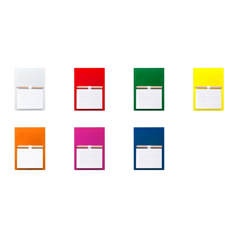 Caderno com ímã