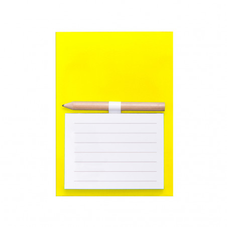 Caderno com ímã