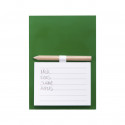 Caderno com ímã