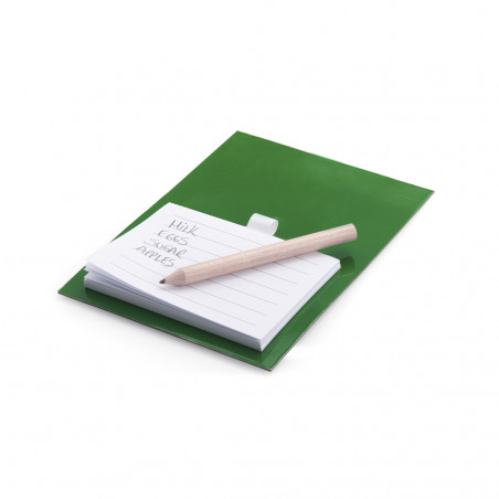 Caderno com ímã