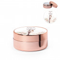 Bálsamo labial ouro rosa com tampa personalizada para detalhes de casamento