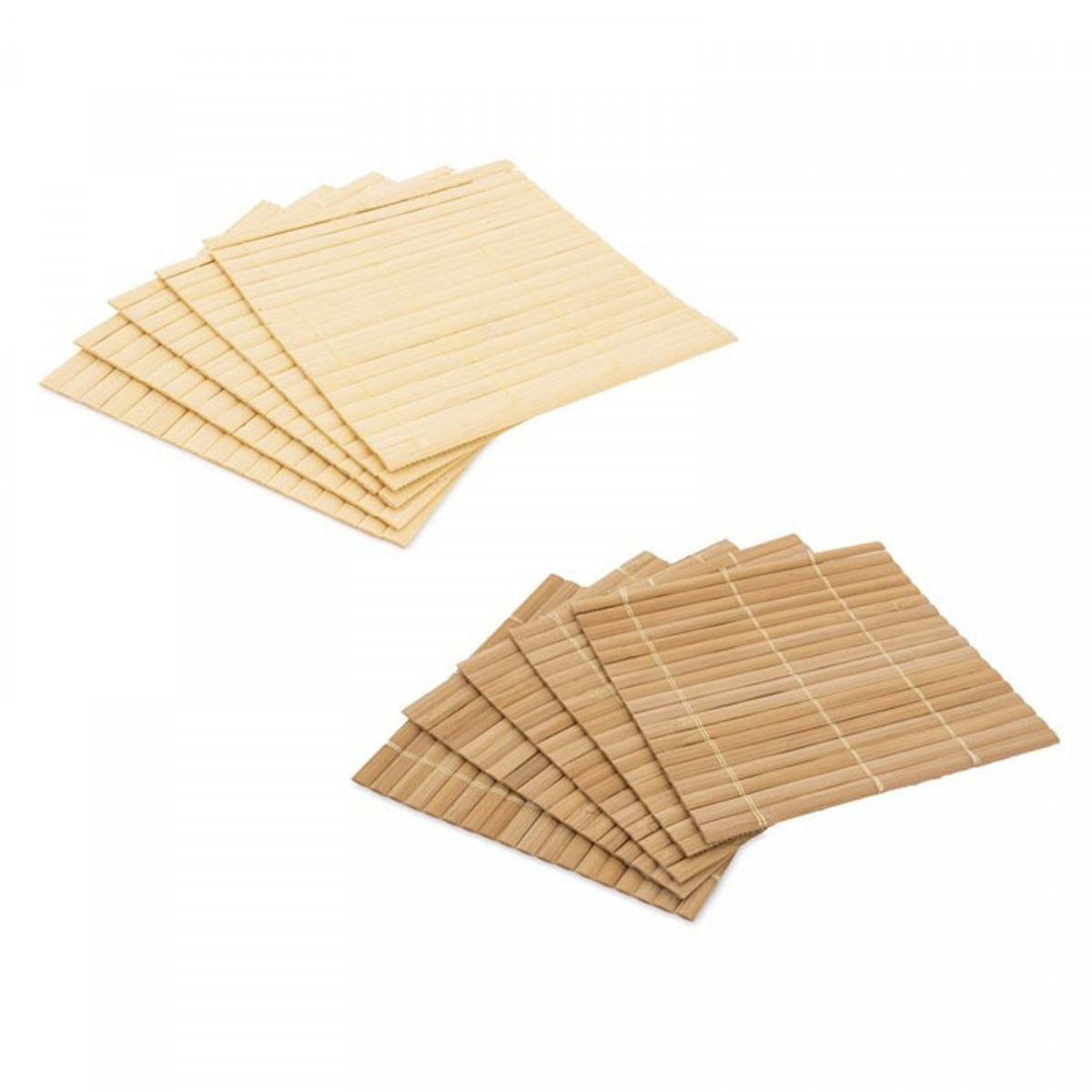 Conjunto de 5 porta-copos de bambu ceylan