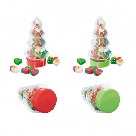 Conjunto de borracha de pinheiro de Natal