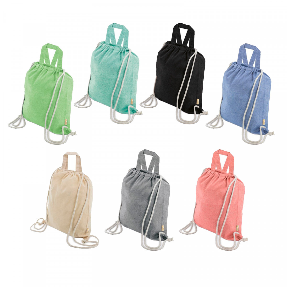 Mochila de Algodão Reciclado para Eventos Prática e Ecológica