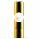 Bálsamo labial dourado com adesivo com design de elefante para detalhes de batizados