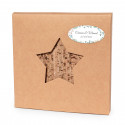 Porta-copos em forma de estrela com adesivo herbal personalizável para detalhes