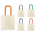 Bolsa de algodão alça colorida
