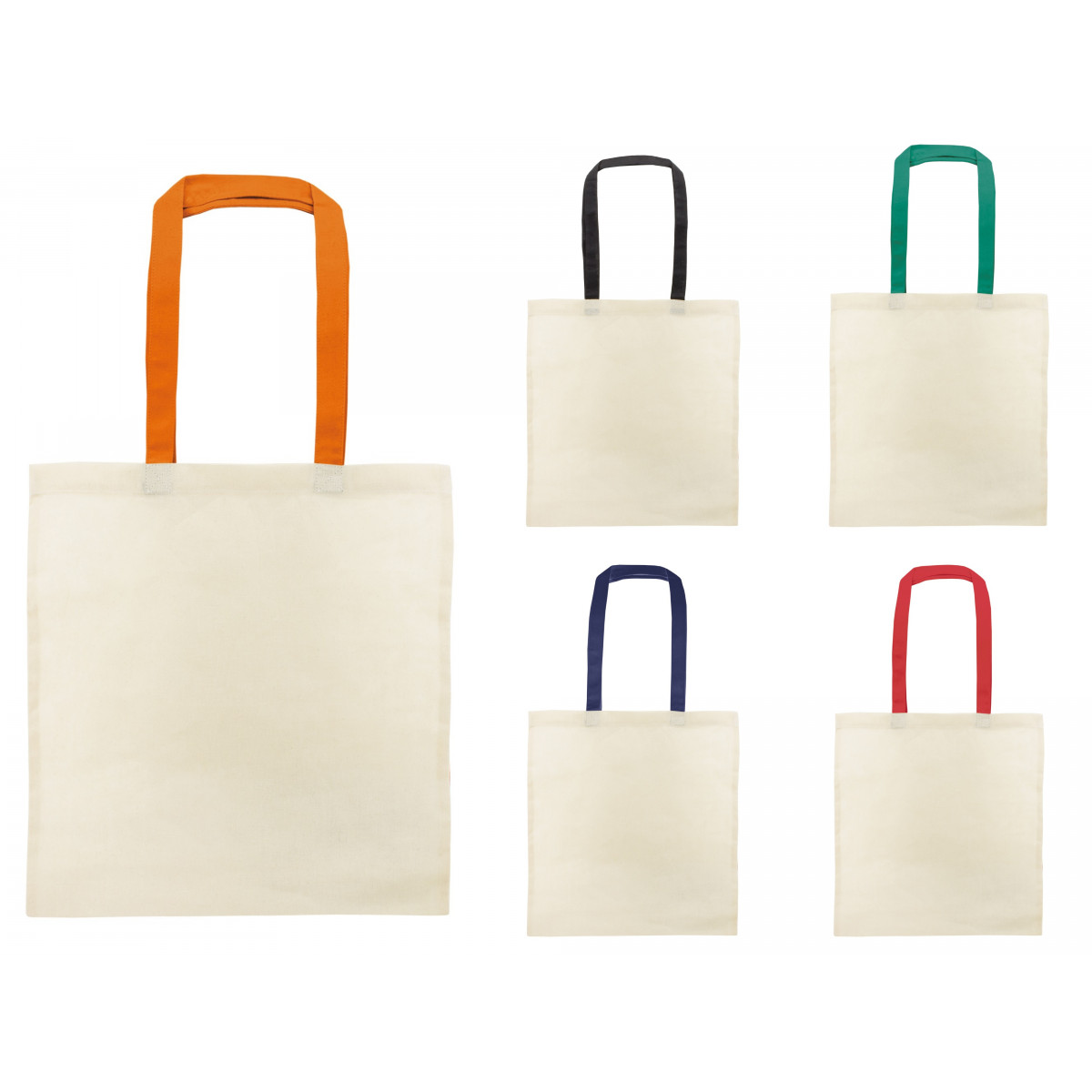 Bolsa de algodão alça colorida