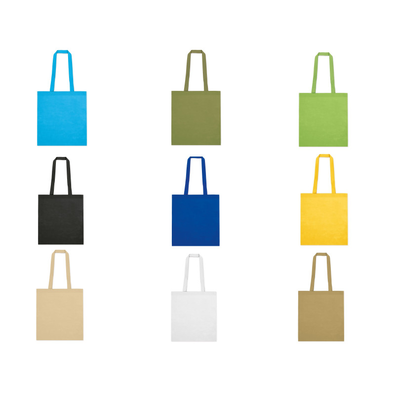 Bolsa publicitária não tecida com alças longas