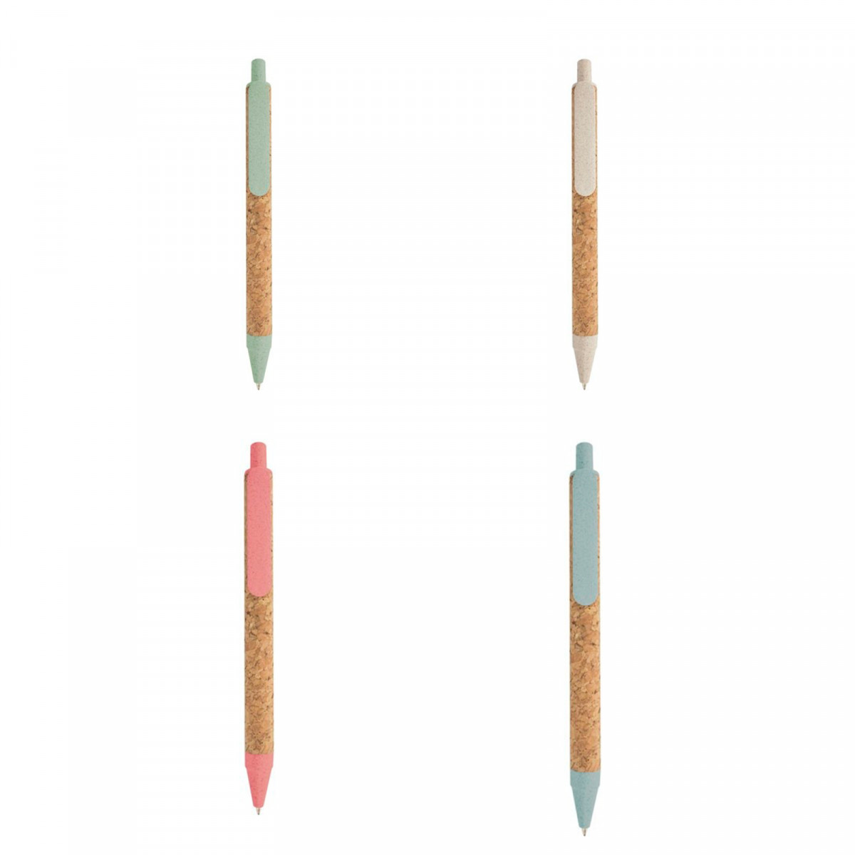 Caneta Ecológica com Cortiça e Fibra de Trigo Design Sustentável e Elegante