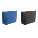 Necessaire de juta laminado com pompom