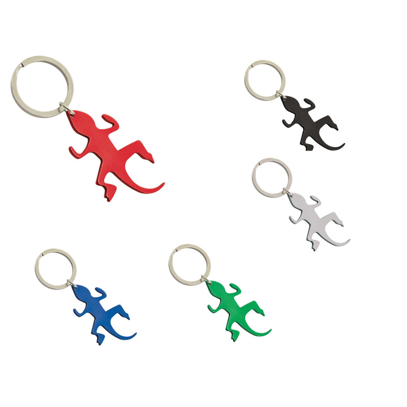 Chaveiro de lagarto de alumínio