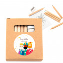 Estuche para colorir personalizável com adesivo reis magos