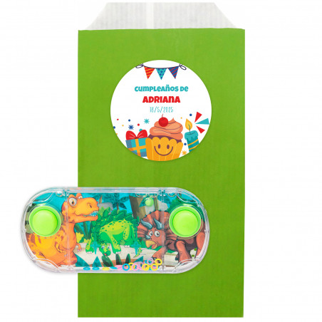 Jogo de água em envelope kraft com adesivo personalizado para lembranças