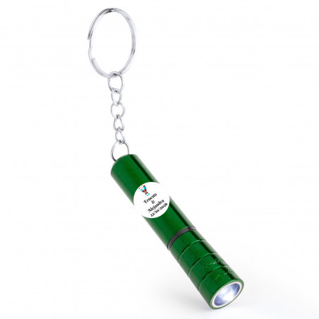 Chaveiro lanterna com adesivo copos 2 cm personalizável para detalhes