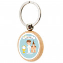 Chaveiro de madeira primeira comunhão menino personalizável para lembranças
