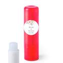 Bálsamo labial com adesivo personalizado de 2 cm floral personalizável para detalhes