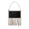 Pizarra de madeira natalina em envelope personalizado para o Natal