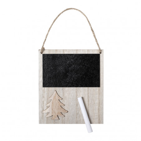 Pizarra de madeira natalina em envelope personalizado para o Natal