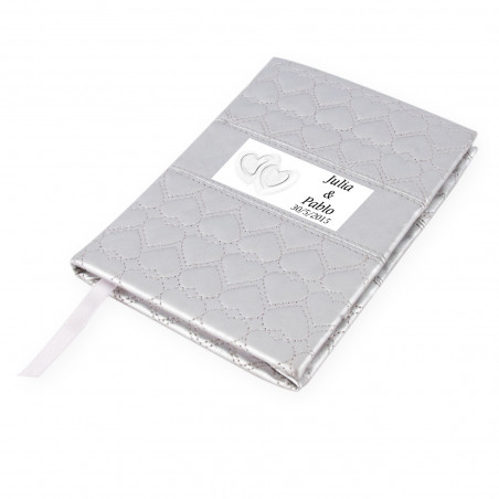 Caderno personalizado para casamentos com capas duras