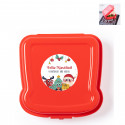 Sanduicheira com adesivo personalizado como detalhe para o natal para crianças da educação infantil