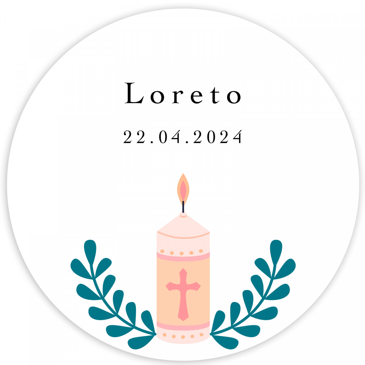 Adesivo de 3 cm personalizável