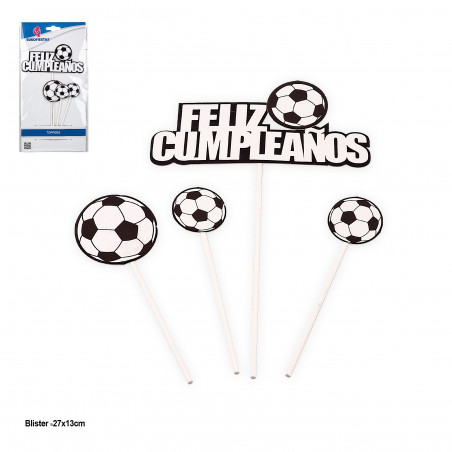 Toppers para aniversários temáticos de futebol