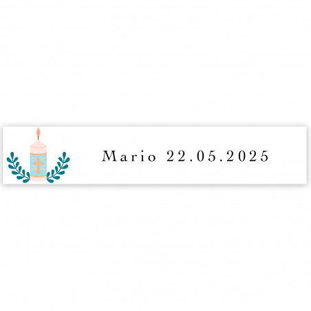 Adesivo 5x1cm design para primeira comunhão