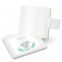 Espelho em estojo com adesivo 5x5cm design elefante personalizado para lembranças
