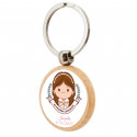 Chaveiro de madeira primeira comunhão menina personalizável para lembranças