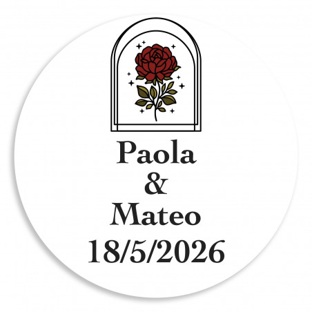 Porta-cartões personalizado para detalhes de casamento