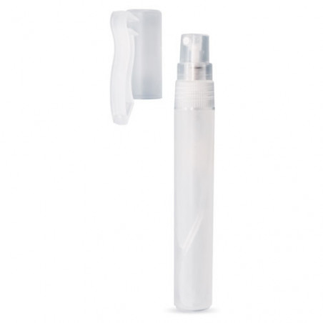 Dosificador para perfume com adesivo de batizado e bolsa para presentear