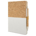 Caderno de cortiça personalizado com adesivo de comunhão de menina