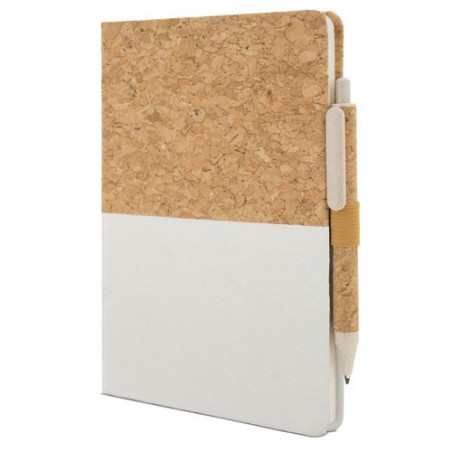 Caderno de cortiça personalizado com adesivo de comunhão de menina