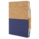 Caderno de cortiça personalizado com adesivo de menino para comunhão