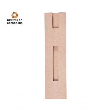 Caneta de bambu em capa personalizada com adesivo de design de cálice para comunhão