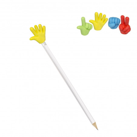 Gomas de apagar divertidas com lápis branco de madeira
