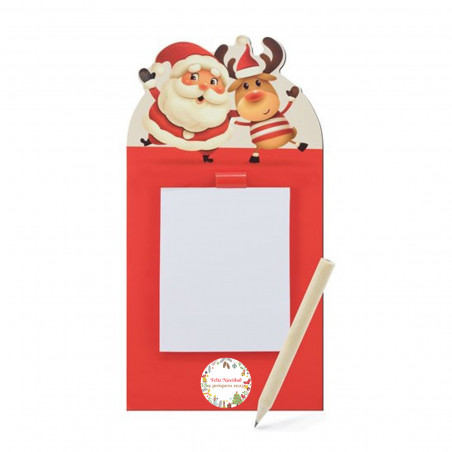 Bloco de notas com ímã de natal com adesivo personalizado