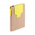 Bloco de notas com post-its coloridos com adesivo personalizável
