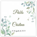 Bloco de notas com post-it com adesivo floral personalizado