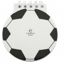 Bolsa de futebol com caderno e lápis personalizados para detalhes do evento