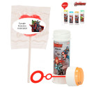 Pompero e pirulito com adesivo dos Vingadores personalizável para detalhes