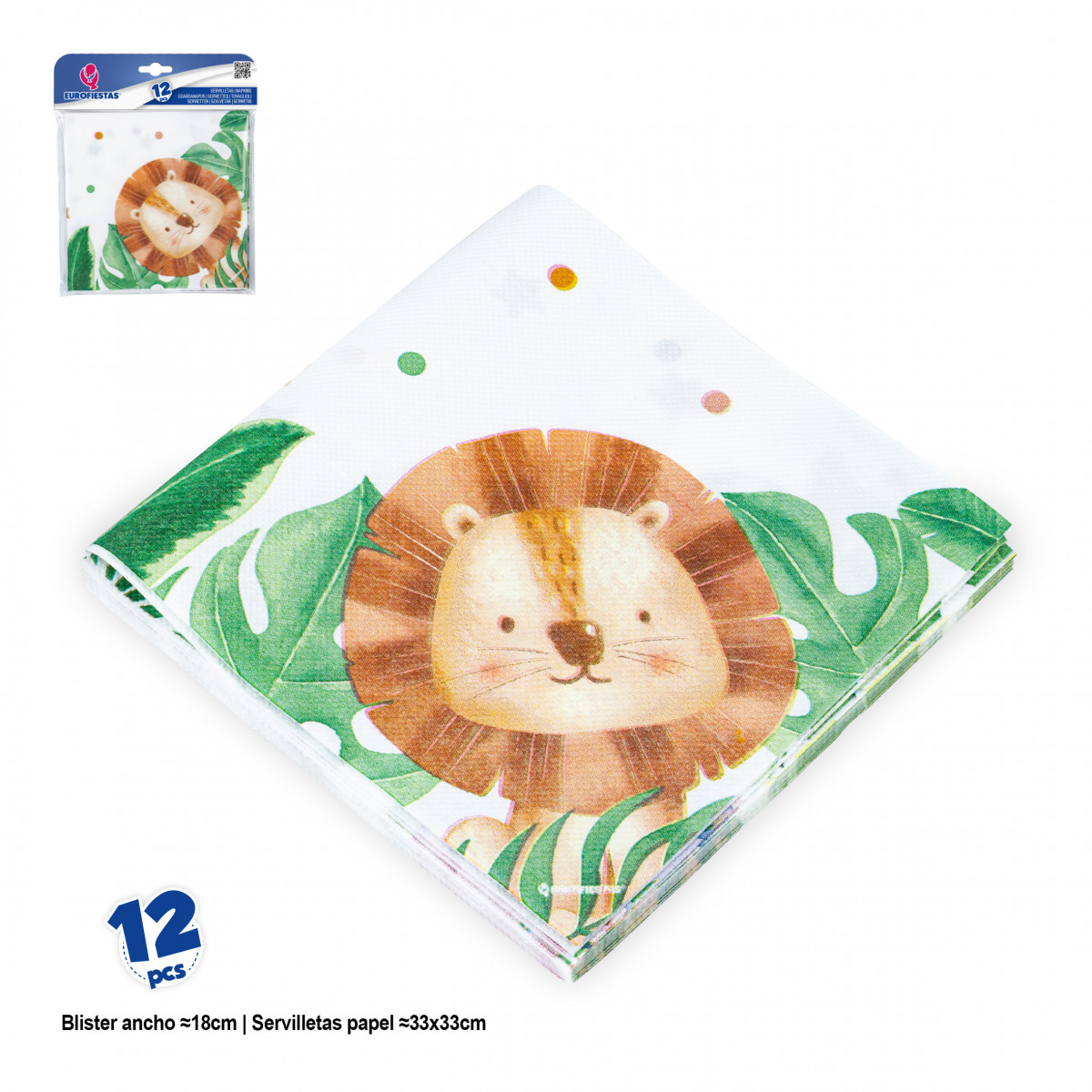 Guardanapos de animais em aquarela para eventos