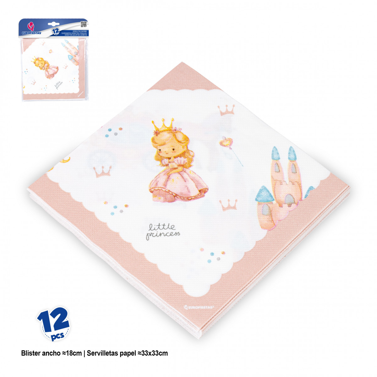 Guardanapos de design princesa para eventos