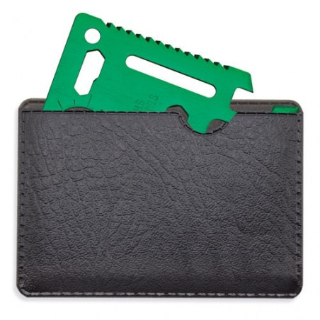 Multiherramenta azul em estojo com adesivo personalizado para comunhão de menino